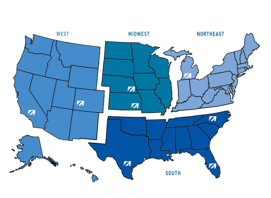 Lee Aerospace Repair Station Locations Map