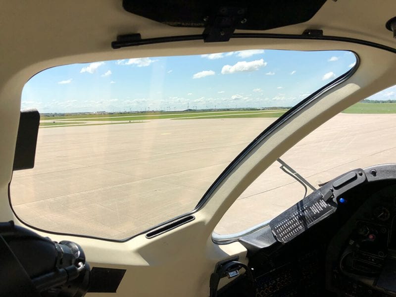 Beechjet 400A CoolView side cockpit windows