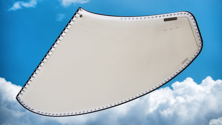 Learjet 31 windshield